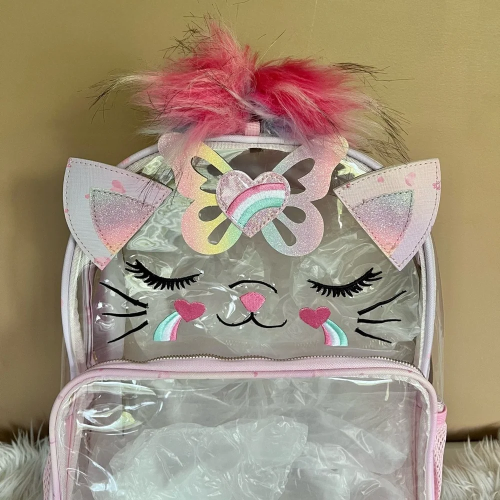 {Under One Sky} Cat Clear Backpack - NWT